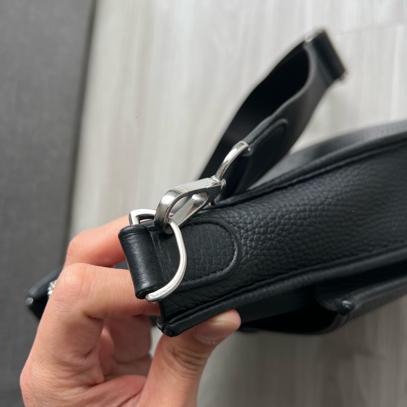 Hermes Evelyne 29 CM 黑色銀扣  正常使用痕跡 防塵套盒子紙卡都在-8