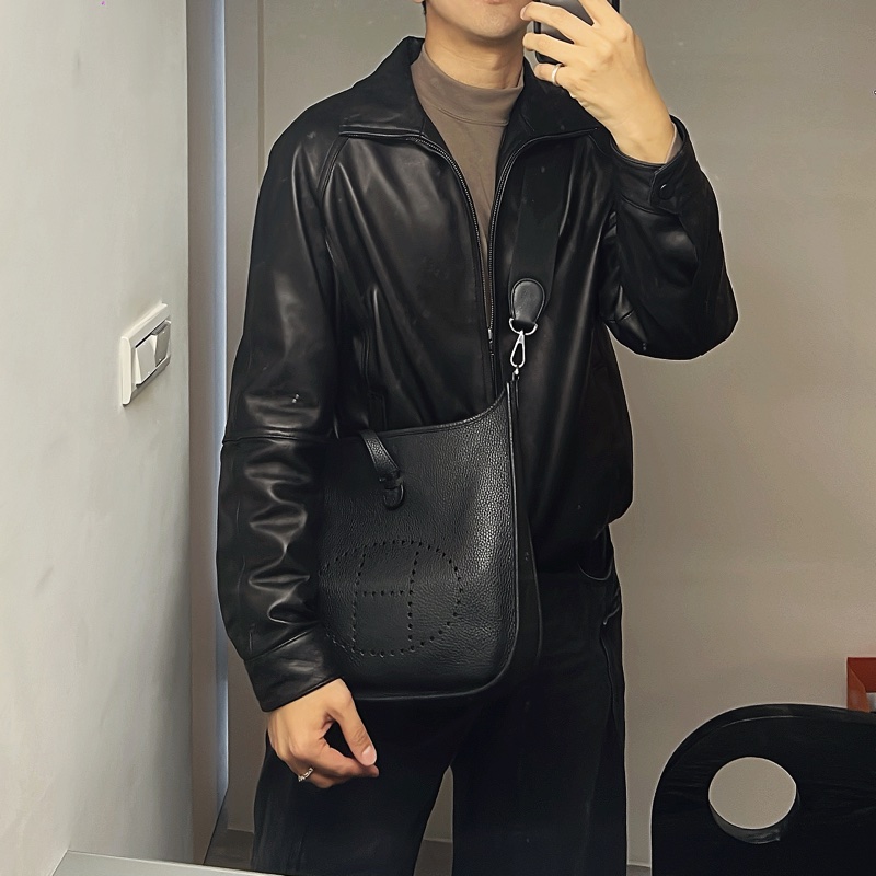 Hermes Evelyne 29 CM 黑色銀扣  正常使用痕跡 防塵套盒子紙卡都在-10