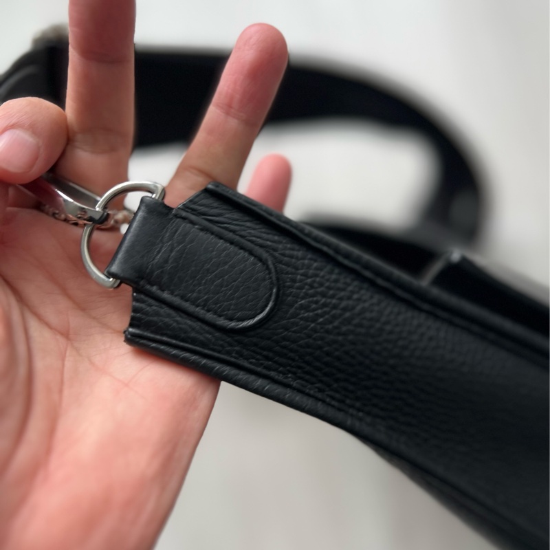 Hermes Evelyne 29 CM 黑色銀扣  正常使用痕跡 防塵套盒子紙卡都在-17