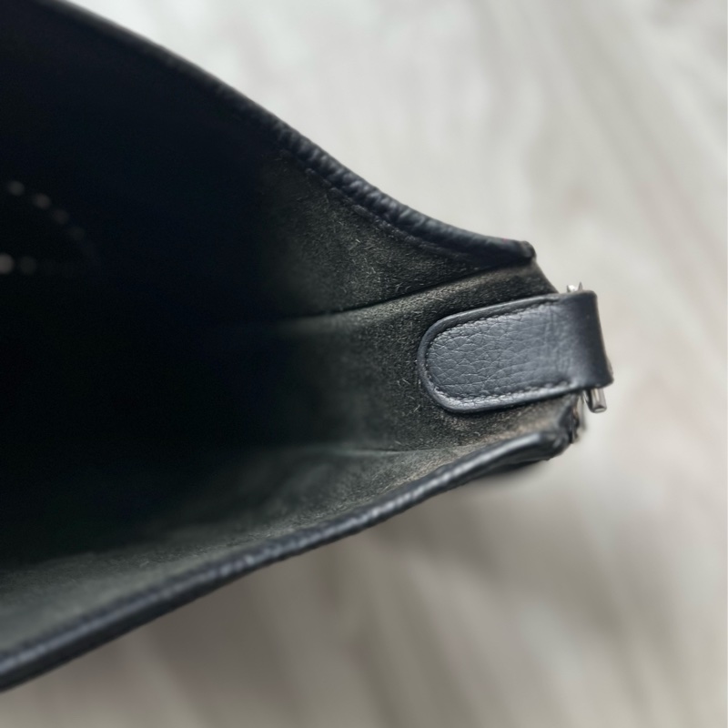 Hermes Evelyne 29 CM 黑色銀扣  正常使用痕跡 防塵套盒子紙卡都在-18