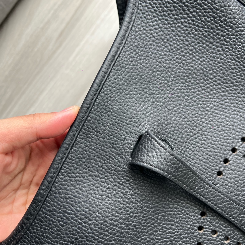 Hermes Evelyne 29 CM 黑色銀扣  正常使用痕跡 防塵套盒子紙卡都在-20