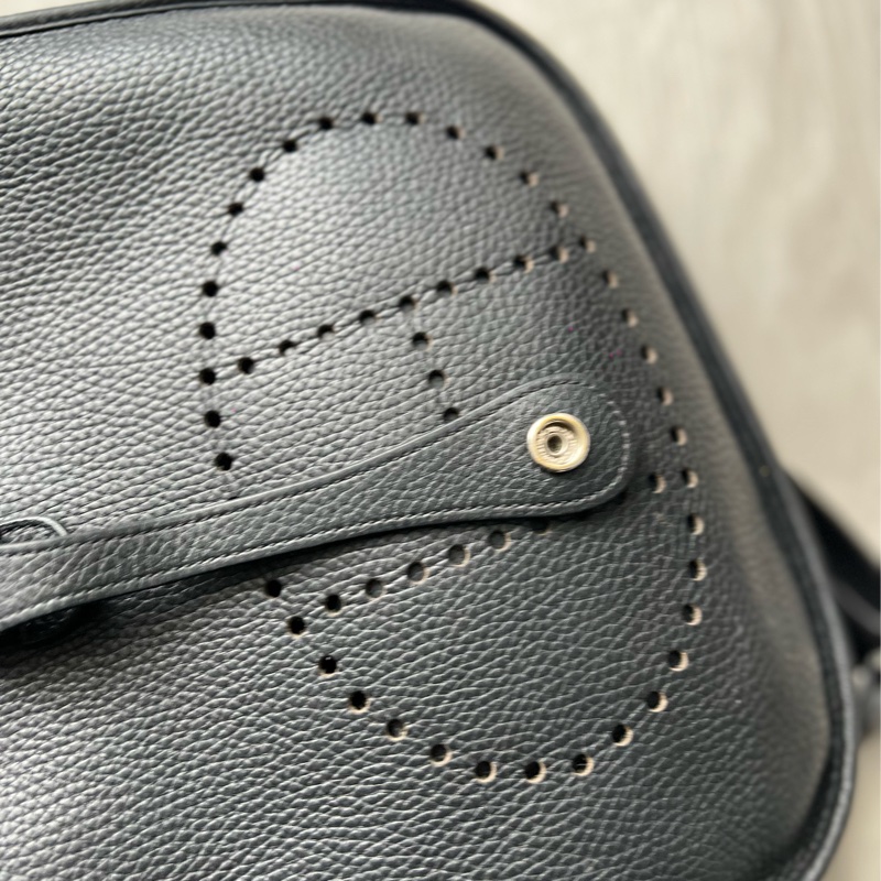 Hermes Evelyne 29 CM 黑色銀扣  正常使用痕跡 防塵套盒子紙卡都在-21