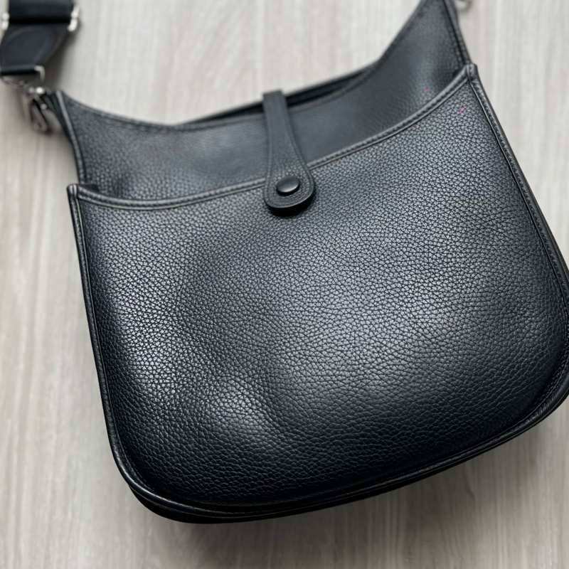 Hermes Evelyne 29 CM 黑色銀扣  正常使用痕跡 防塵套盒子紙卡都在-22