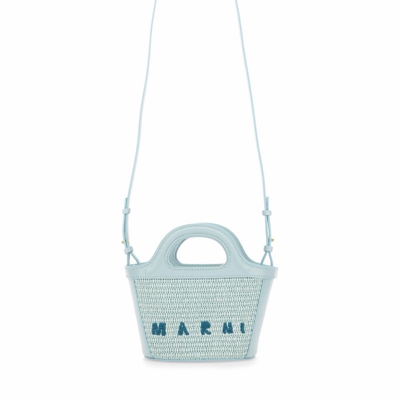 Marni 女士 微型TROPICALIA徽標單肩包均碼碼MICRO、22cm*10cm*18cm-3