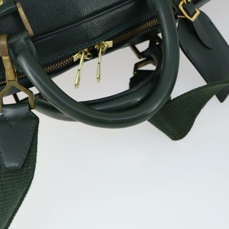 【日本直送】路易威登 Taiga Elanga An Poche Boston Bag Acajou M30104 LV Auth 163911-7