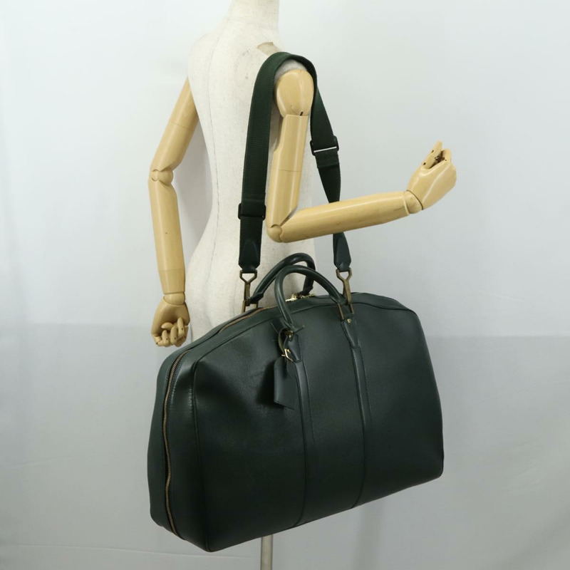 【日本直送】路易威登 Taiga Elanga An Poche Boston Bag Acajou M30104 LV Auth 163911-29