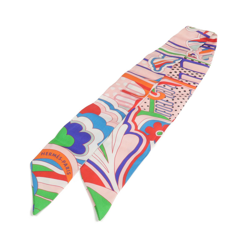 HERMES 絲質Twilly絲巾-0