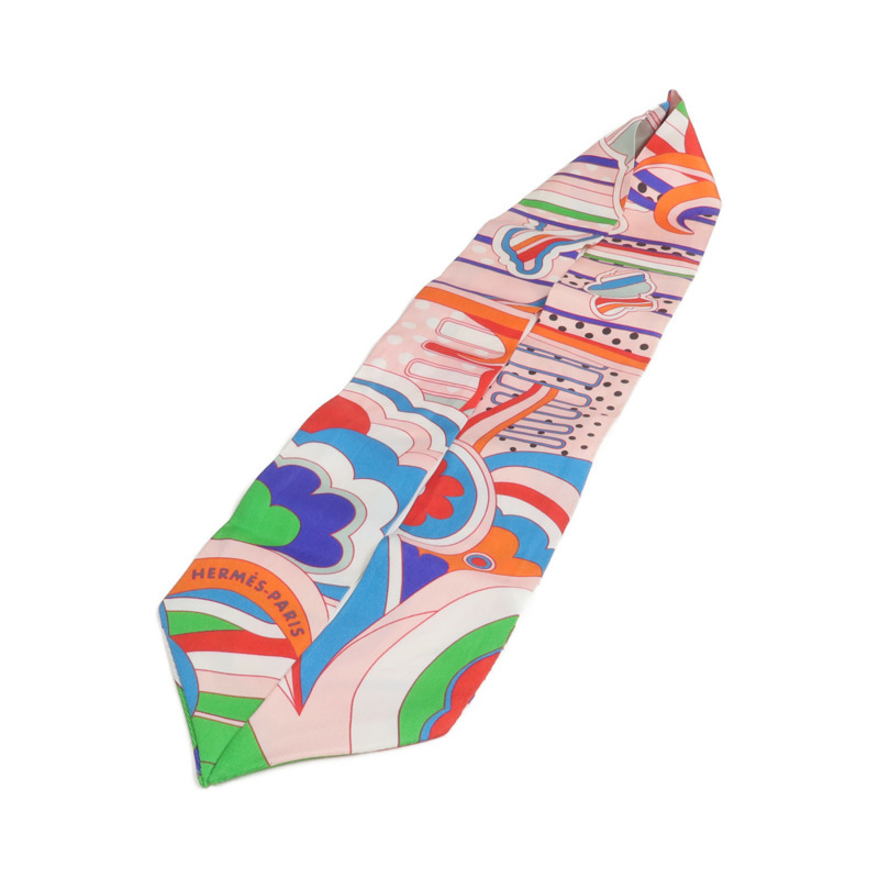 HERMES 絲質Twilly絲巾-2