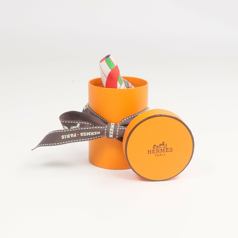 HERMES 絲質Twilly絲巾-8