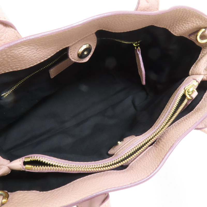 BURBERRY 牛皮皮革2 Way Shoulder金扣手挽肩背兩用袋-4