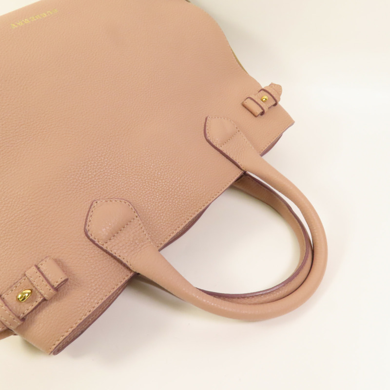 BURBERRY 牛皮皮革2 Way Shoulder金扣手挽肩背兩用袋-5