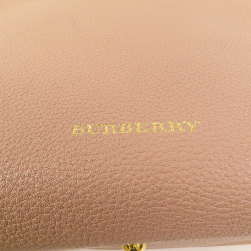 BURBERRY 牛皮皮革2 Way Shoulder金扣手挽肩背兩用袋-6