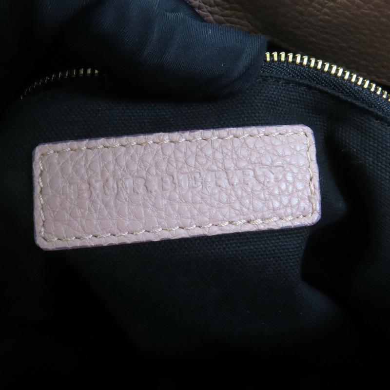 BURBERRY 牛皮皮革2 Way Shoulder金扣手挽肩背兩用袋-7