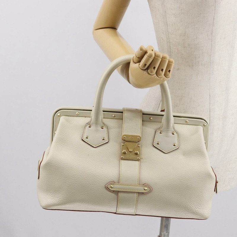 【日本直送】路易威登 Suhari Angenu PM 手提包白色 M91811 LV 正品 BA10182-23