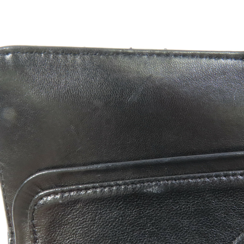 CHANEL 漆皮皮革Classic 25銀扣鏈帶肩背袋-17