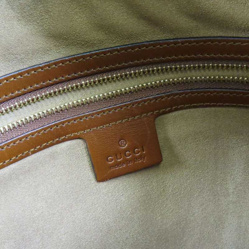 GUCCI 塗層帆布GG Supreme金扣肩背袋-7