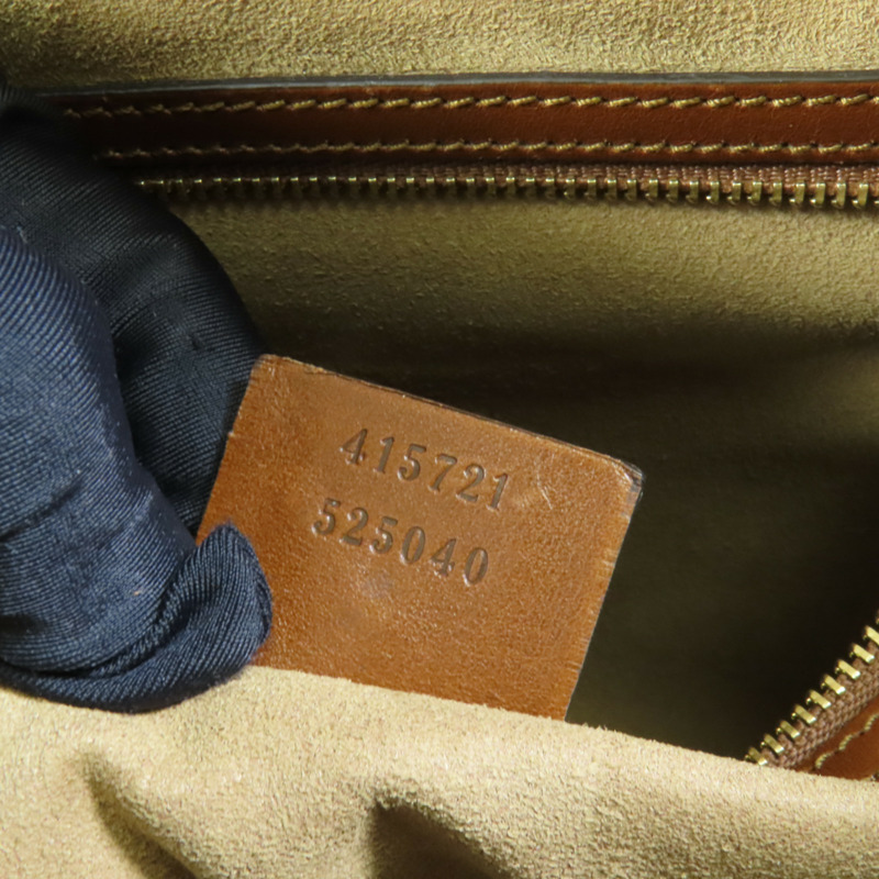 GUCCI 塗層帆布GG Supreme金扣肩背袋-8