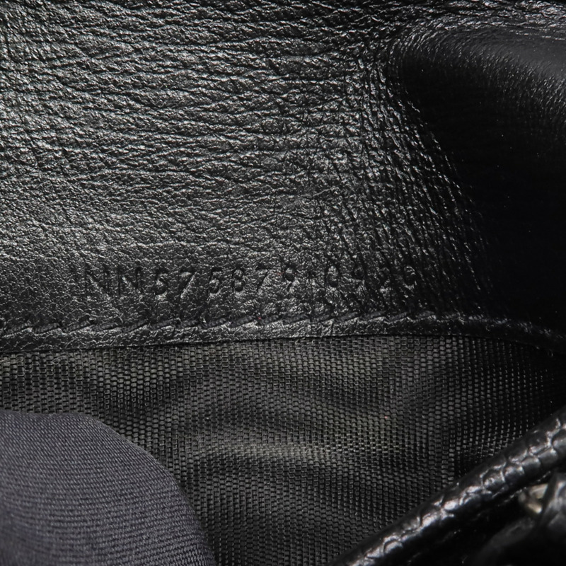 SAINT LAURENT 牛皮皮革Wallet銀扣錢包-12