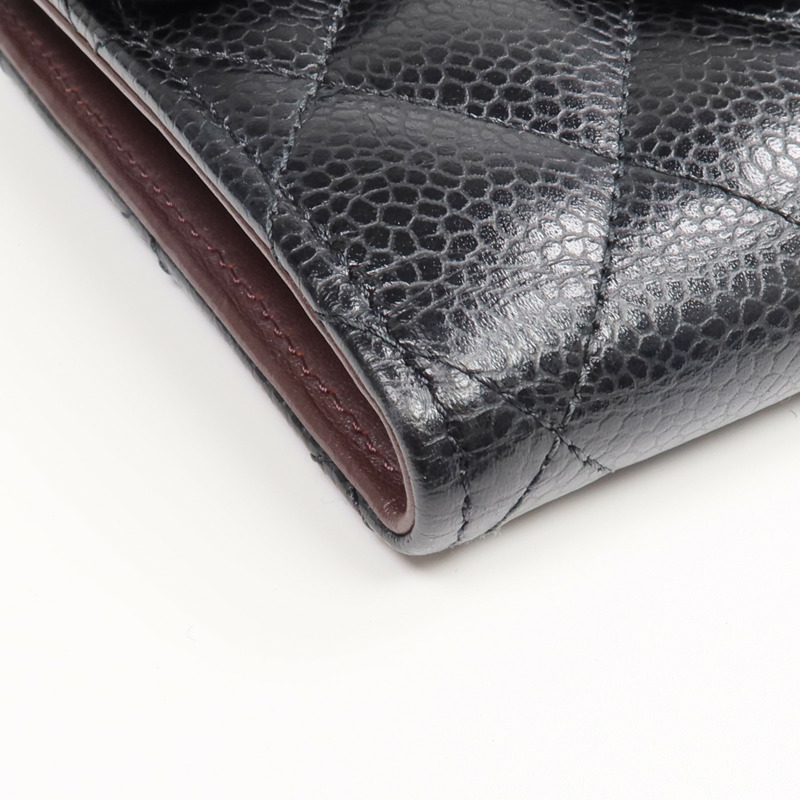 CHANEL 牛皮皮革Classic Small Flap Wallet金扣錢包-7