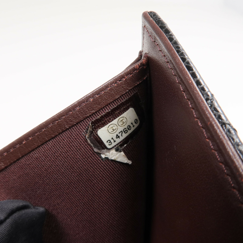 CHANEL 牛皮皮革Classic Small Flap Wallet金扣錢包-14