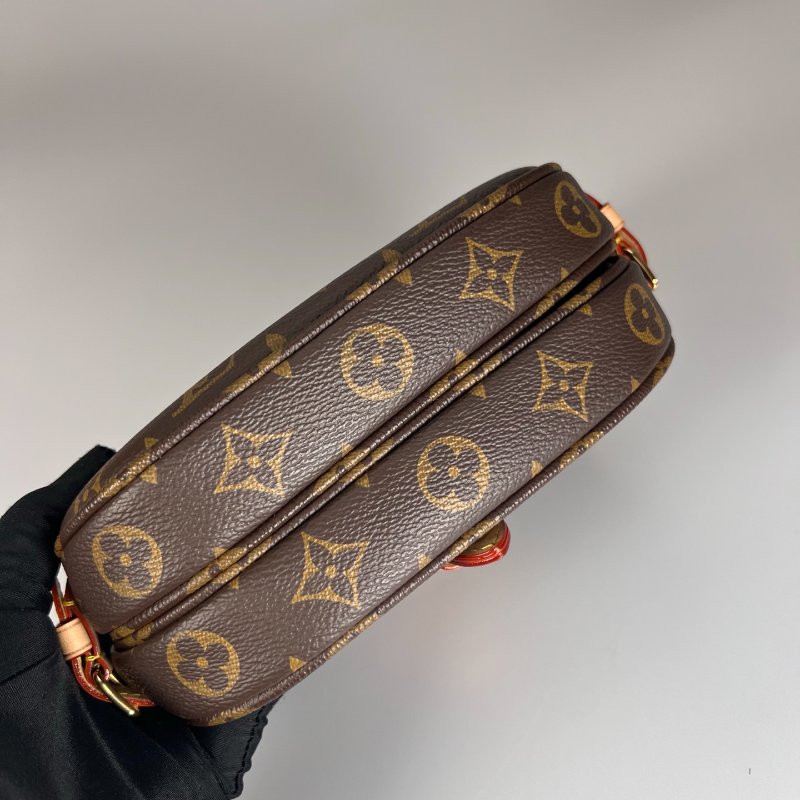 LV M46740/晶片款 老花雙子星包Saumur BB-4