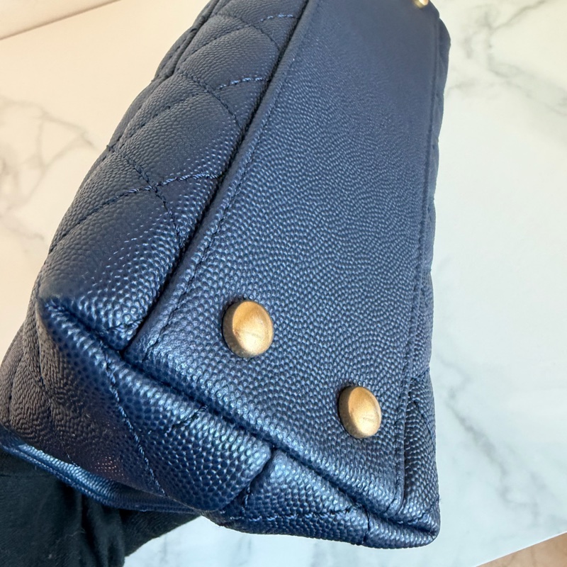 Chanel 香奈兒深藍cocohandle 超難買！絕美🩵coco/購證-5