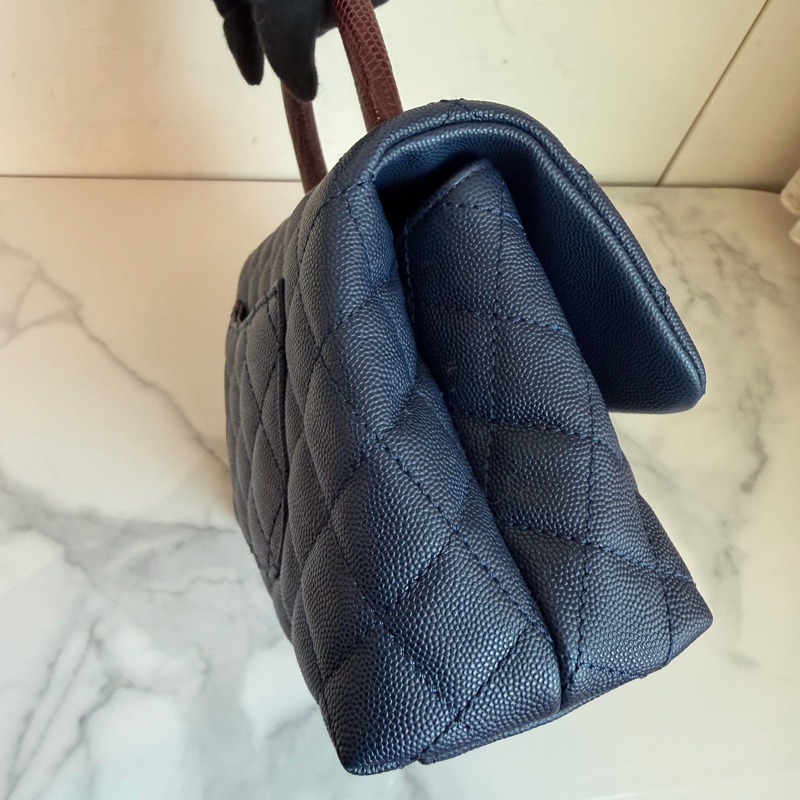 Chanel 香奈兒深藍cocohandle 超難買！絕美🩵coco/購證-7