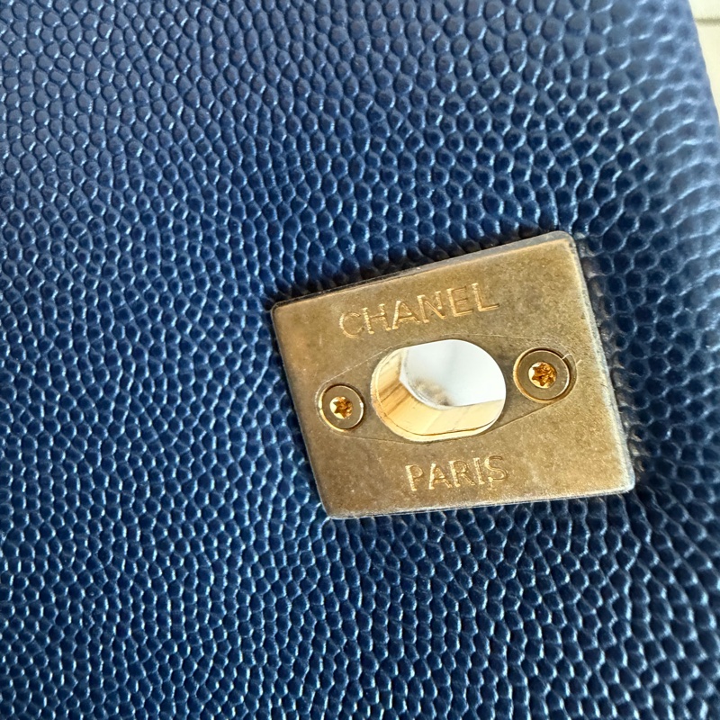 Chanel 香奈兒深藍cocohandle 超難買！絕美🩵coco/購證-16