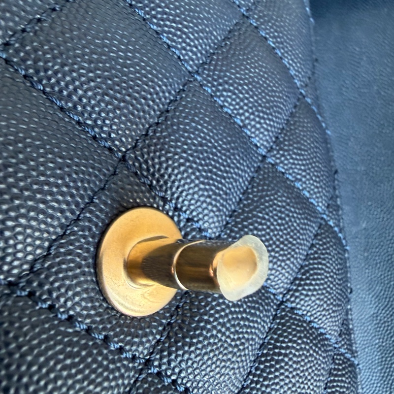 Chanel 香奈兒深藍cocohandle 超難買！絕美🩵coco/購證-17