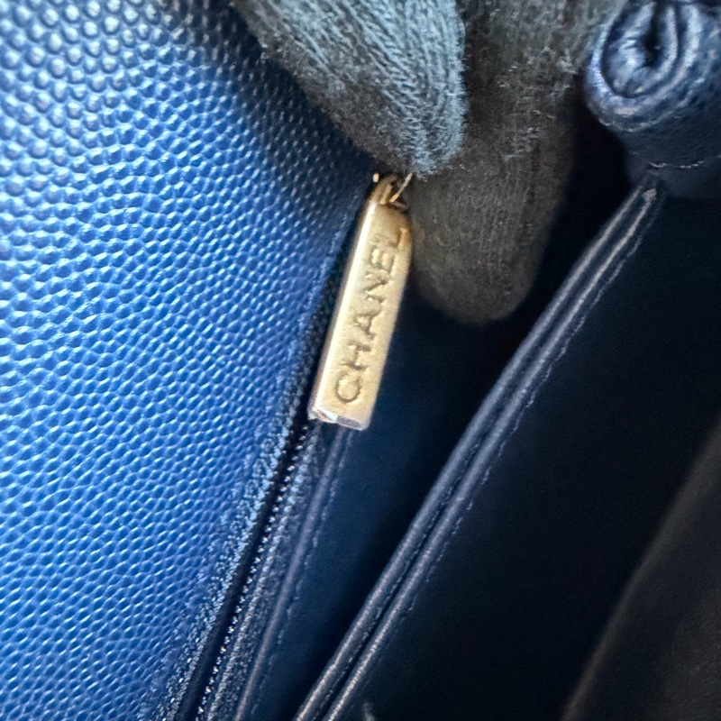 Chanel 香奈兒深藍cocohandle 超難買！絕美🩵coco/購證-19