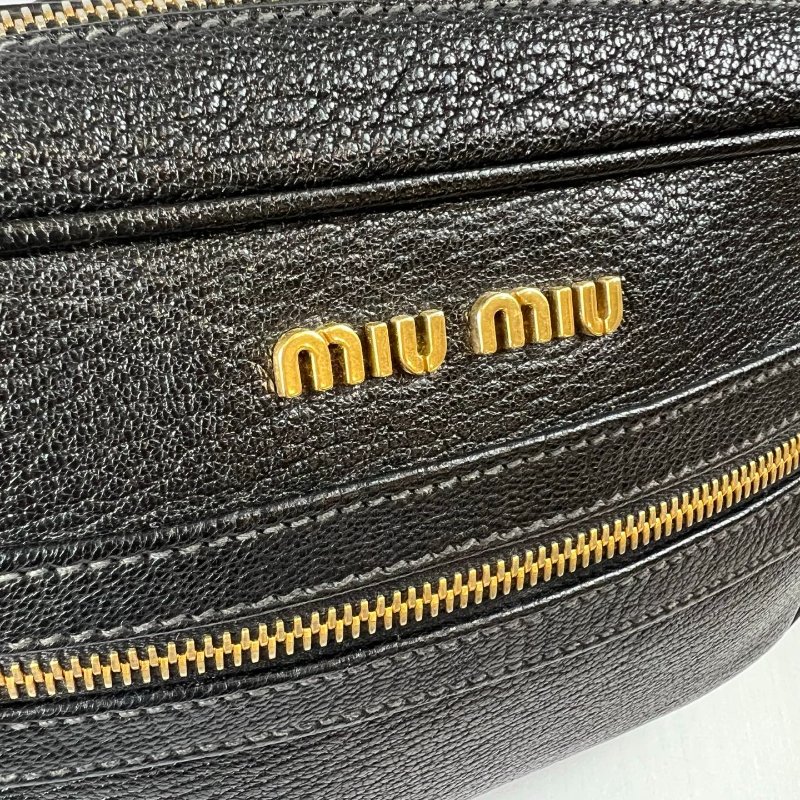 MIU MIU 5BH116 黑MADRAS相機包-6