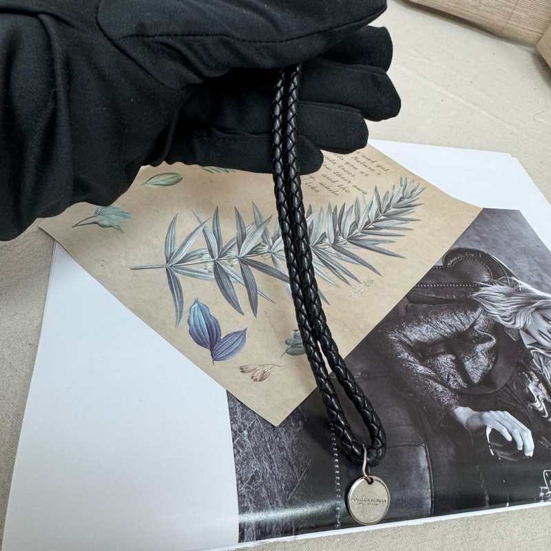 Bottega Veneta 黑色編織掛繩 vintage 中古-5