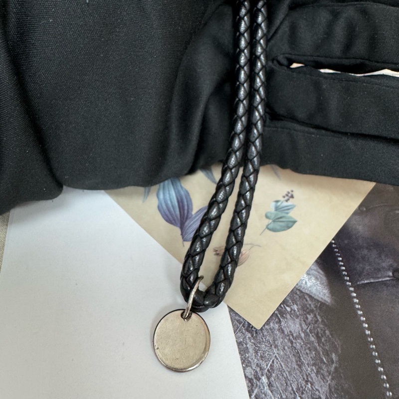 Bottega Veneta 黑色編織掛繩 vintage 中古-7