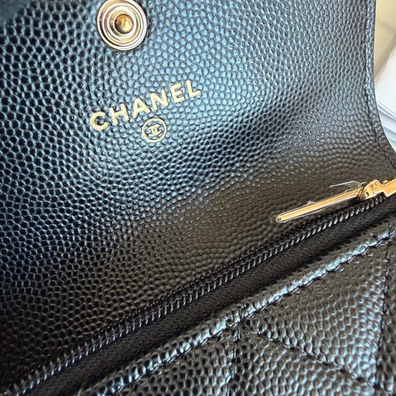 香奈兒 CHANEL 大logo卡包零錢包 錢包❤️‍🔥購證❤️‍🔥絕美-10