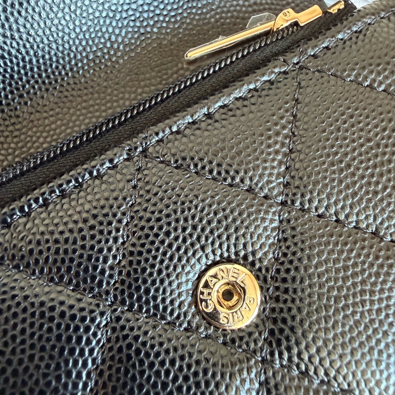 香奈兒 CHANEL 大logo卡包零錢包 錢包❤️‍🔥購證❤️‍🔥絕美-11