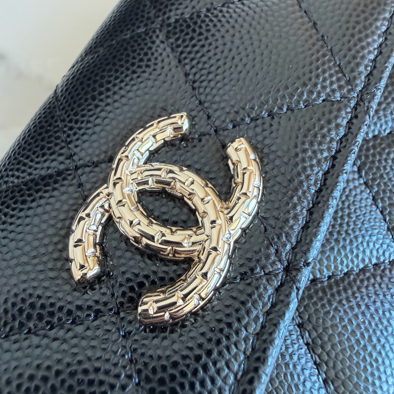 香奈兒 CHANEL 大logo卡包零錢包 錢包❤️‍🔥購證❤️‍🔥絕美-12