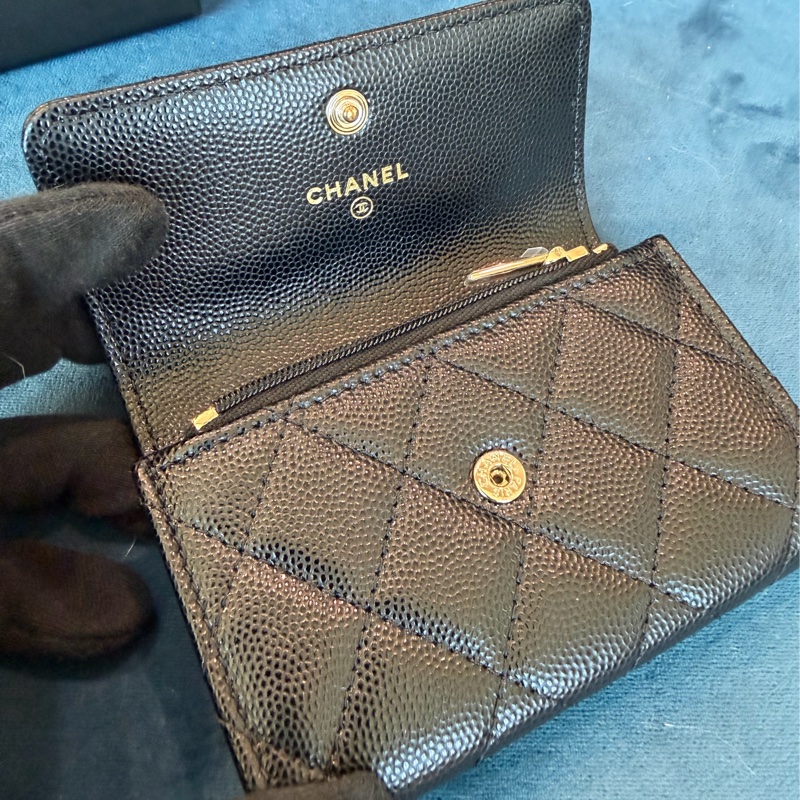 香奈兒 CHANEL 大logo卡包零錢包 錢包❤️‍🔥購證❤️‍🔥絕美-17