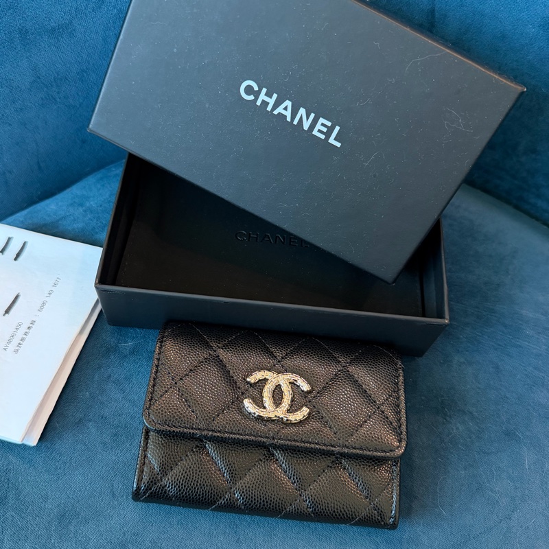 香奈兒 CHANEL 大logo卡包零錢包 錢包❤️‍🔥購證❤️‍🔥絕美-18