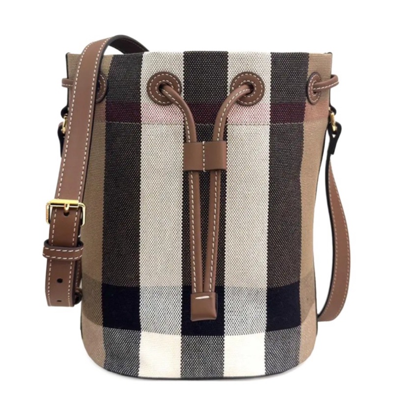 Burberry 女士 小號抽繩水桶包均碼碼小號、22cm*13cm*26cm-0