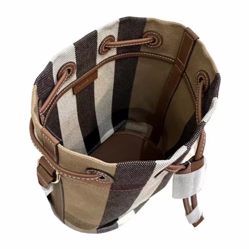 Burberry 女士 小號抽繩水桶包均碼碼小號、22cm*13cm*26cm-6
