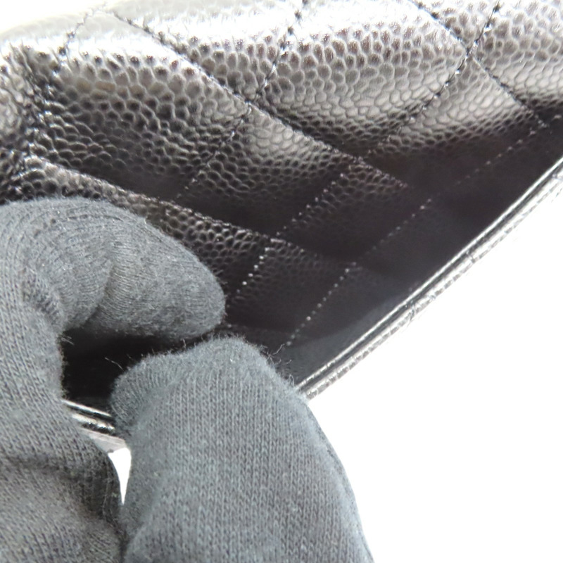 黑色 菱格紋 牛皮 Classic 扣式 長夾【CHANEL 香奈兒】 AP0241-8