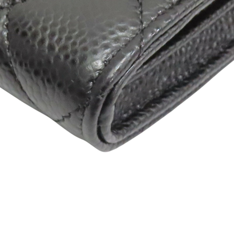 黑色 菱格紋 牛皮 Classic 扣式 長夾【CHANEL 香奈兒】 AP0241-13