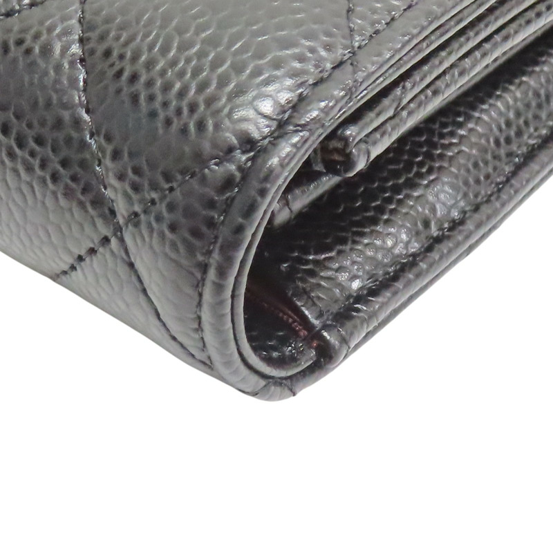 黑色 菱格紋 牛皮 Classic 扣式 長夾【CHANEL 香奈兒】 AP0241-15