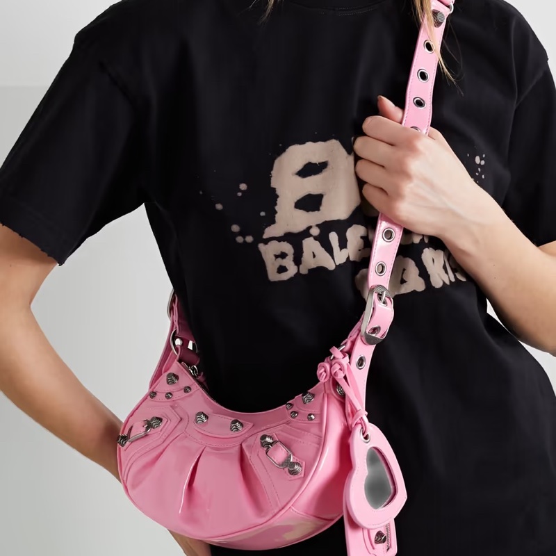 Balenciaga 女士 Le Cagole XS 鉚釘單肩包均碼碼XS、25.9cm*6.9cm*16cm-4