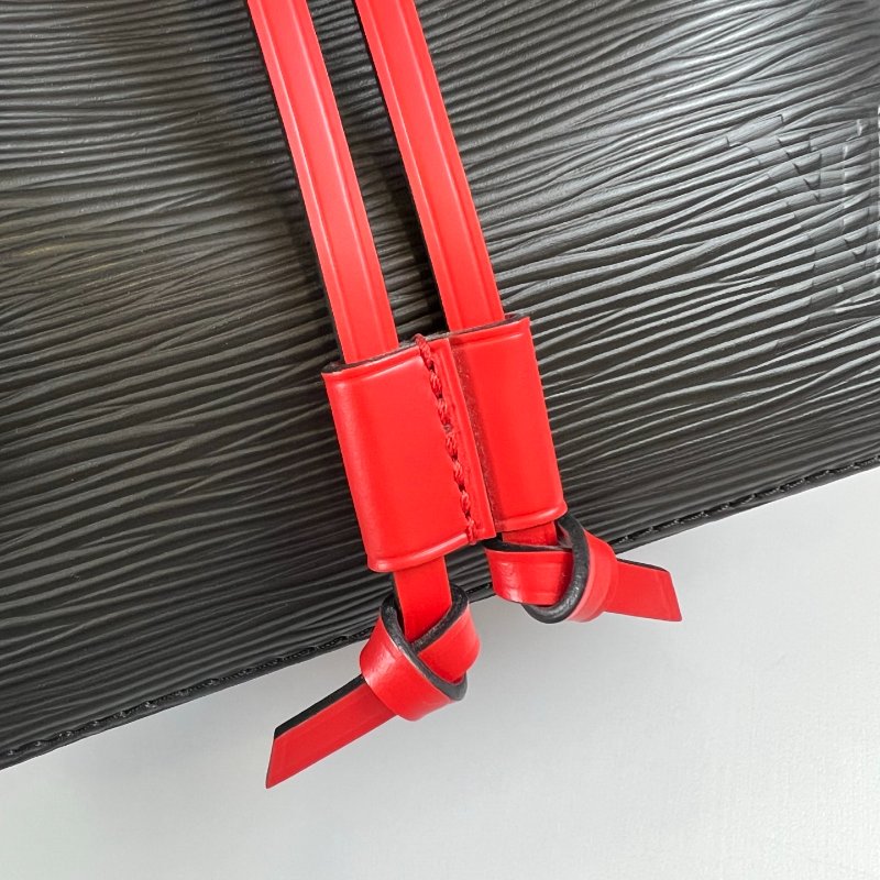 LV M52853 水波紋NOE水桶包藍橘-6