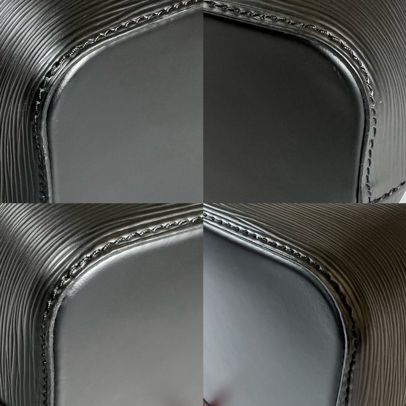 LV M52853 水波紋NOE水桶包藍橘-13