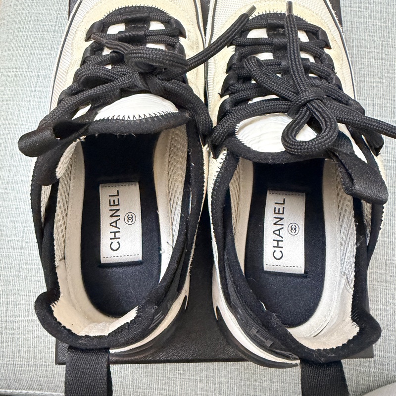 CHANEL 繫帶老爹運動鞋-5