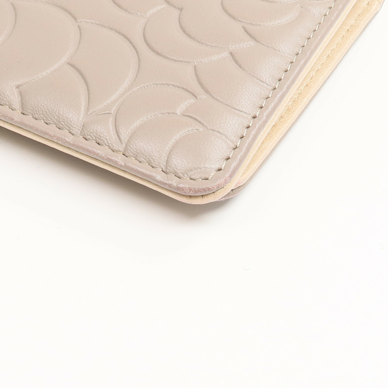 CHANEL 羊皮皮革Long Wallet金扣長錢包-6
