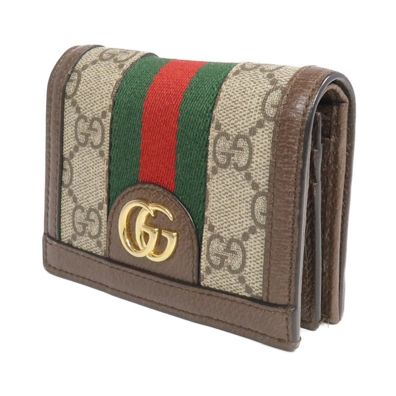 GUCCI 塗層帆布Ophidia GG Wallet金扣錢包-2