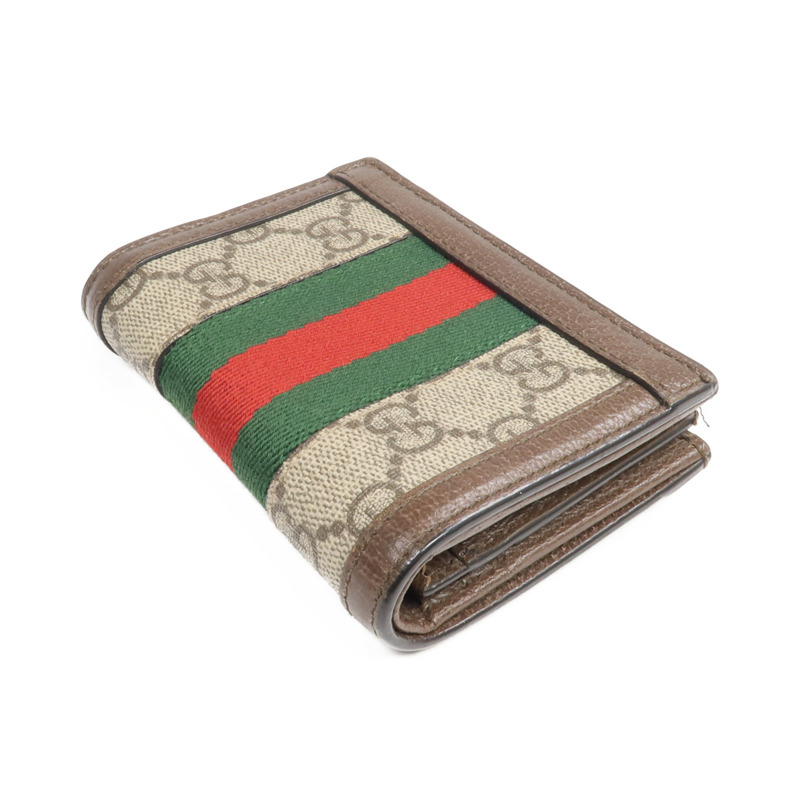 GUCCI 塗層帆布Ophidia GG Wallet金扣錢包-4